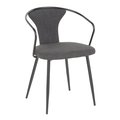 Lumisource Waco Upholstered Chair CH-WACOUP BKDGY